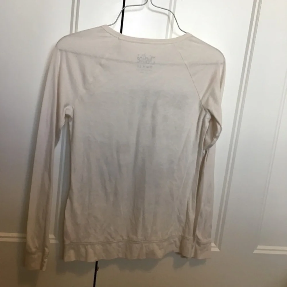Justice Girls size 12 off white winter top